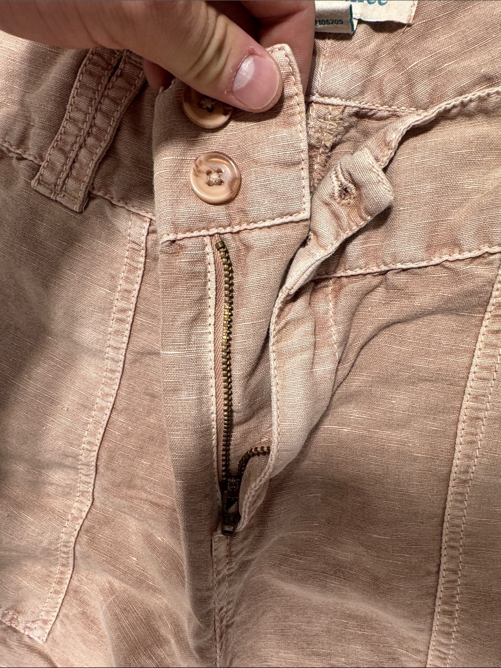 Sundance Women's Dusty Rose Jogger Pants with Lace Trim - Picture 3 of 5